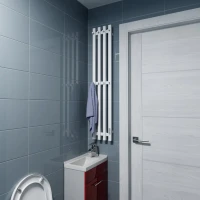 Полотенцесушитель электрический Altasan Проксима СП21120БМ 115x20 см, подключение справа, матовый белый, I-образный, из стали