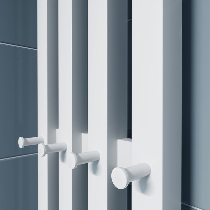 Полотенцесушитель электрический Altasan Проксима СП21120БМ 115x20 см, подключение справа, матовый белый, I-образный, из стали