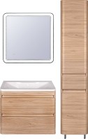 Мебель для ванной комнаты Style Line Атлантика 90 Люкс Plus, подвесная, ясень перламутр