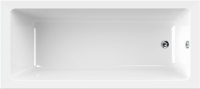 Акриловая ванна Cezares Plane Solo Mini 150x70 см, пристенная, белая, с каркасом