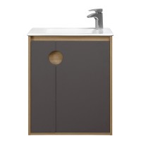 Тумба под раковину без столешницы AQUATON Анси 60 подвесная, шоколад