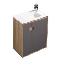 Тумба под раковину без столешницы AQUATON Анси 60 подвесная, шоколад