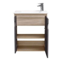 Тумба под раковину без столешницы AQUATON Анси 60 подвесная, шоколад