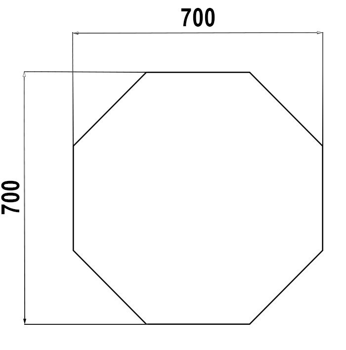 Зеркало Corozo Каре c подсветкой, сенсорное