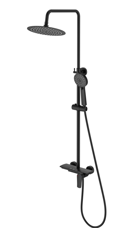 Душевая стойка SantiLine SL-9011MB черный матовый