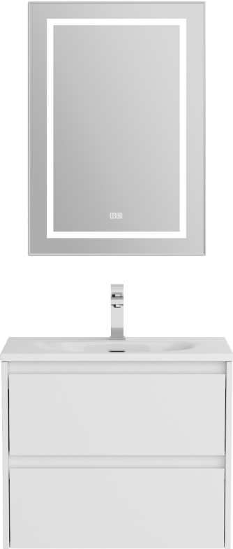 Тумба с раковиной BelBagno Kraft 39 60 bianco opaco, раковина BB-8099-3-60