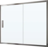 Шторка на ванну Kubele DE019 P2-CLN-CH 150х150 см, профиль хром