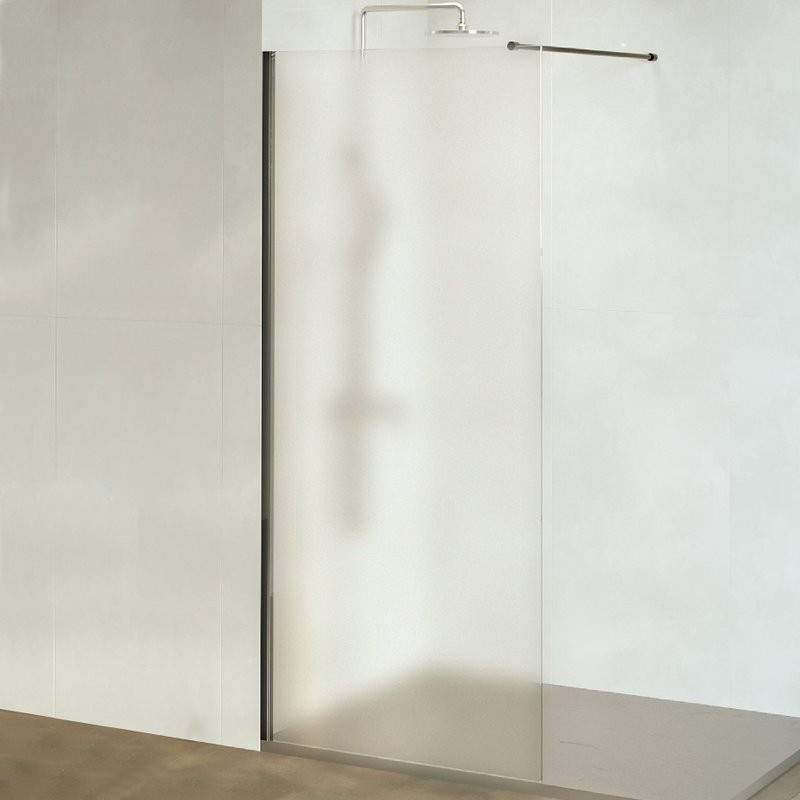 Душевая перегородка RGW Walk In WA-010B 120x195 см, профиль матовый черный, стекло матовое-сатинат