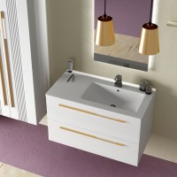 Мебель для ванной комнаты Sanvit Соната 2-90 R 2 ящика, белая