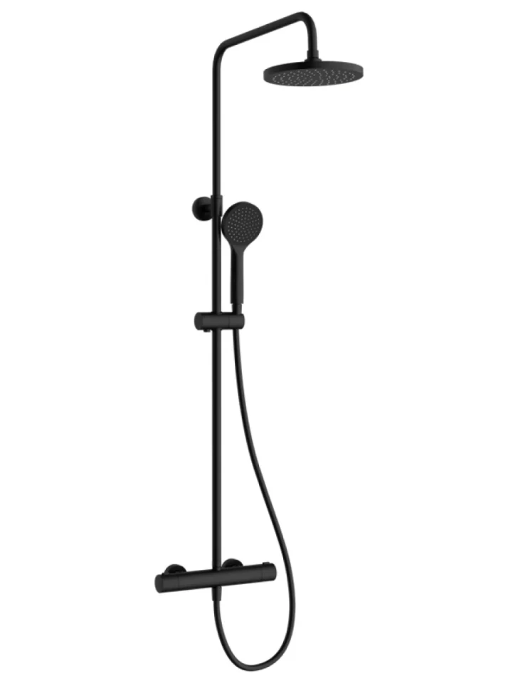 Душевая стойка VitrA Joy A4729836EXP с термостатом, матовая черная