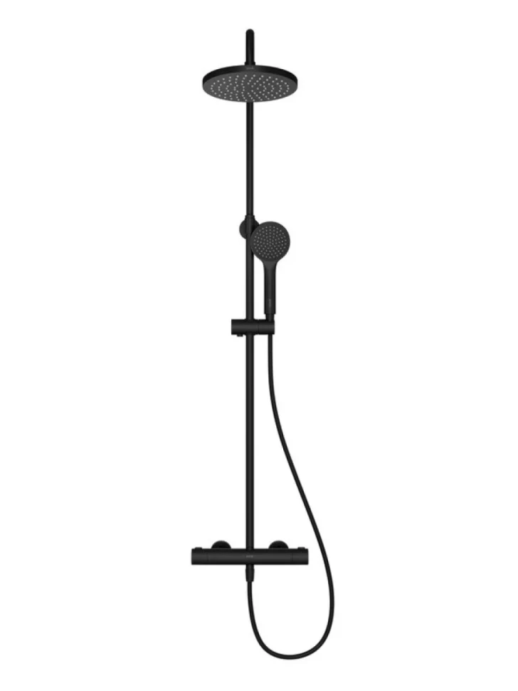 Душевая стойка VitrA Joy A4729836EXP с термостатом, матовая черная