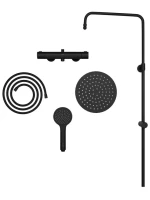 Душевая стойка VitrA Joy A4729836EXP с термостатом, матовая черная