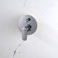 Встраиваемый смеситель для душа и ванны AQUATEK Ника AQ1846CR С ВНУТРЕННЕЙ ЧАСТЬЮ, хром