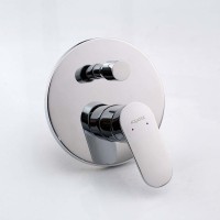 Встраиваемый смеситель для душа и ванны AQUATEK Ника AQ1846CR С ВНУТРЕННЕЙ ЧАСТЬЮ, хром