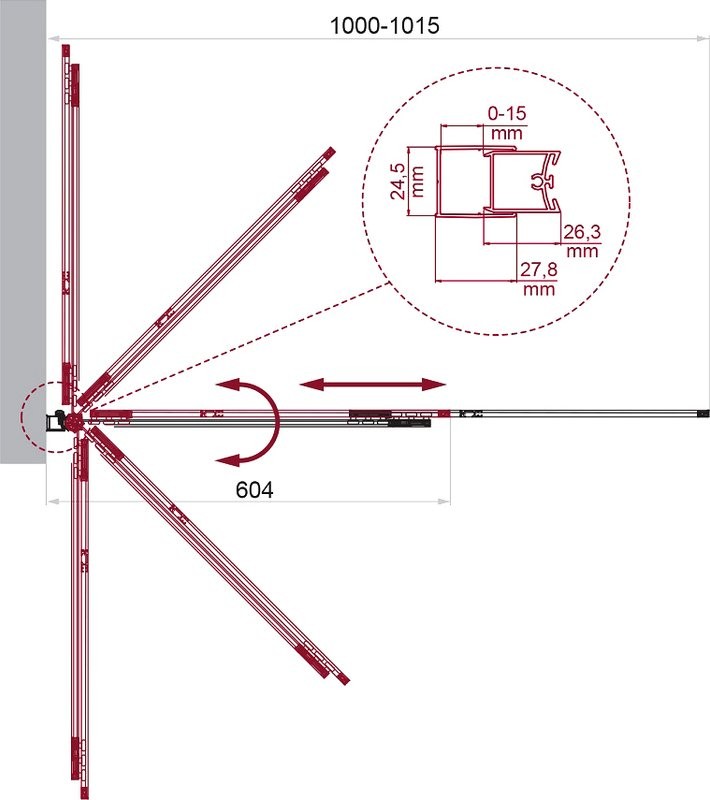 Шторка на ванну BelBagno Luce VF-11-100/145-C-Cr профиль хром, стекло прозрачное