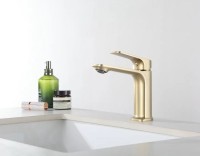 Смеситель для раковины Frap H86 F1086-3 золотой сатин Смеситель для раковины Frap H86 F1086-3 золотой сатин