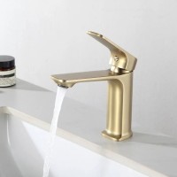 Смеситель для раковины Frap H86 F1086-3 золотой сатин Смеситель для раковины Frap H86 F1086-3 золотой сатин