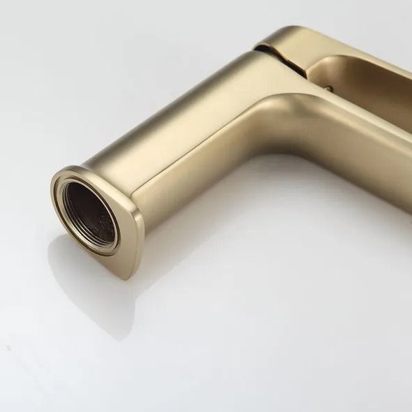 Смеситель для раковины Frap H86 F1086-3 золотой сатин