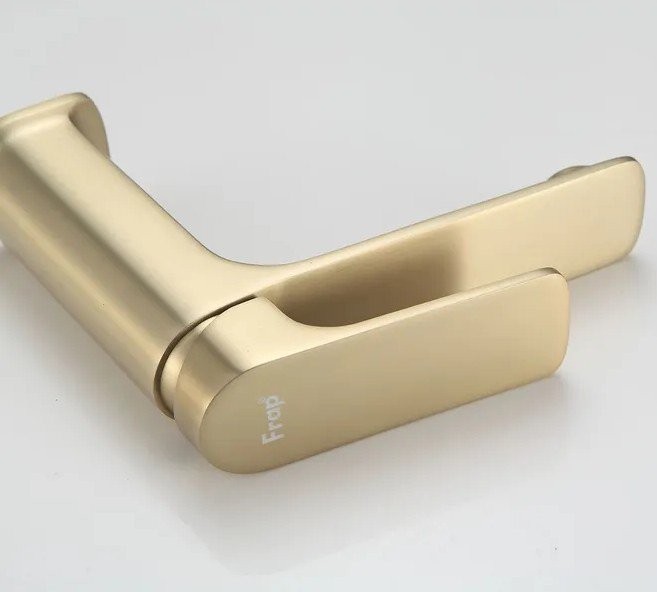 Смеситель для раковины Frap H86 F1086-3 золотой сатин