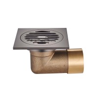 Душевой трап Raglo R605.10.09 10x10, в пол, с сухим затвором, графит