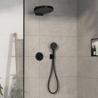 Термостатический смеситель встраиваемый Hansgrohe ShowerSelect Comfort S 15554670 черный матовый