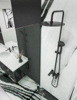 Душевая стойка Caprigo Kub 54-310-ner черная