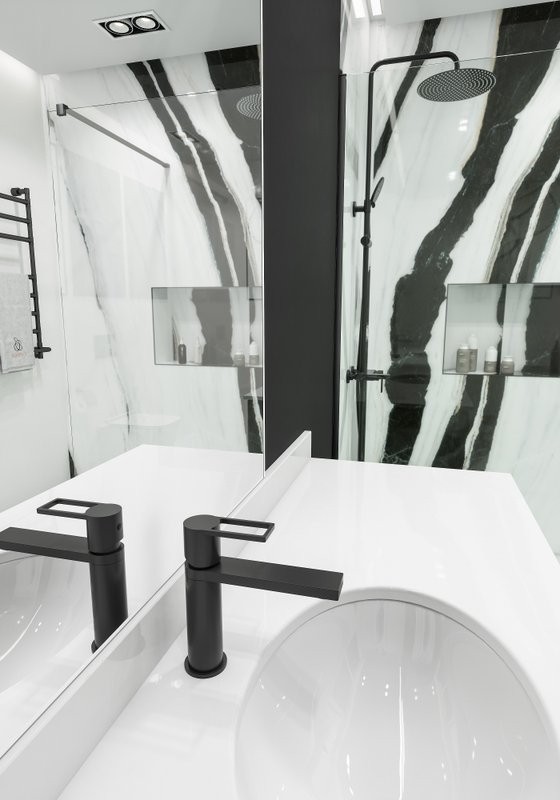 Душевая стойка Caprigo Kub 54-310-ner черная