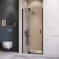 Душевая дверь в нишу RGW Hotel HO-014-B 1400х2000 профиль черный, стекло матовое