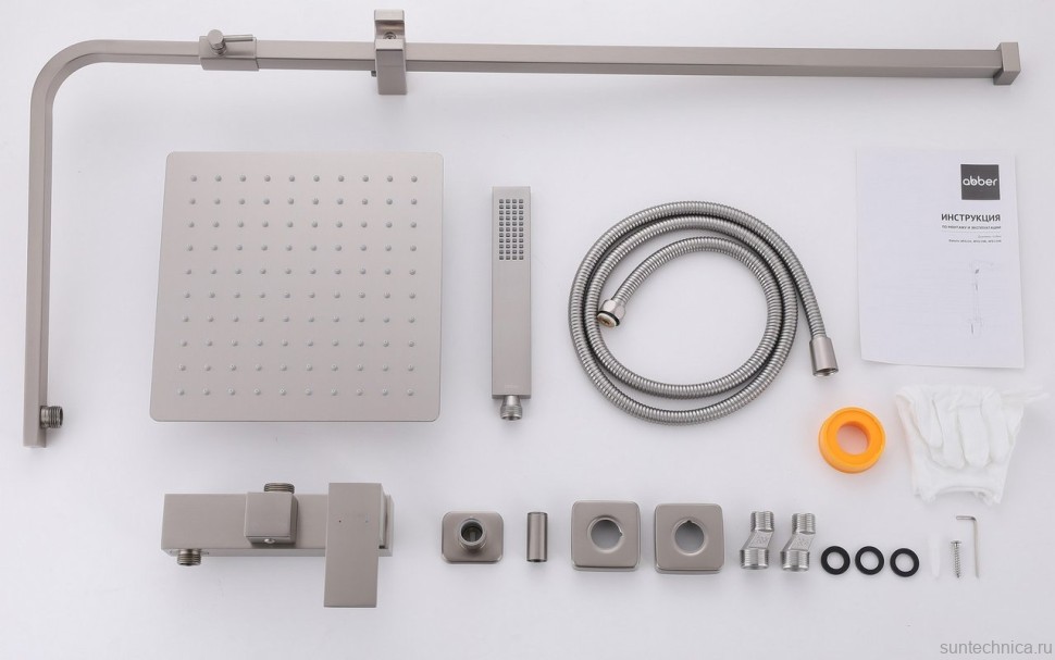 Душевая стойка Abber Daheim AF8220SPL сатин