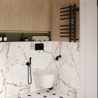 Полотенцесушитель электрический EWRIKA Медея LT 80х50, черный