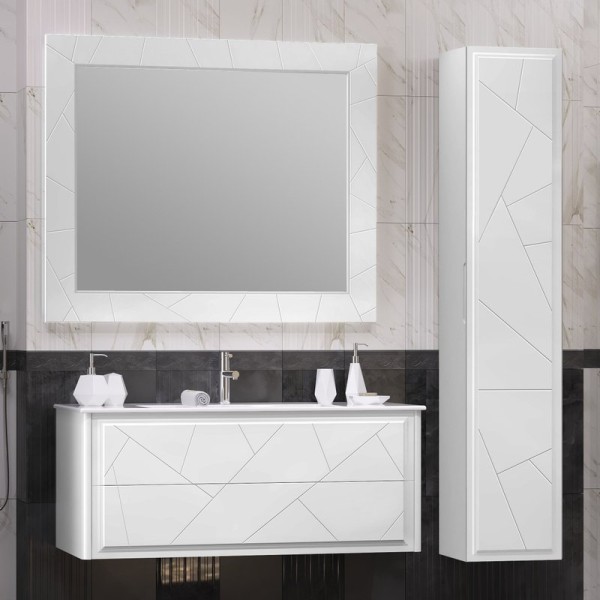 Мебель для ванной комнаты Opadiris Луиджи 120 белая матовая