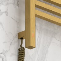 Полотенцесушитель электрический Сунержа Модус 3.1 051-5900-8050 90x55 см, подключение слева, состаренная латунь, лесенка