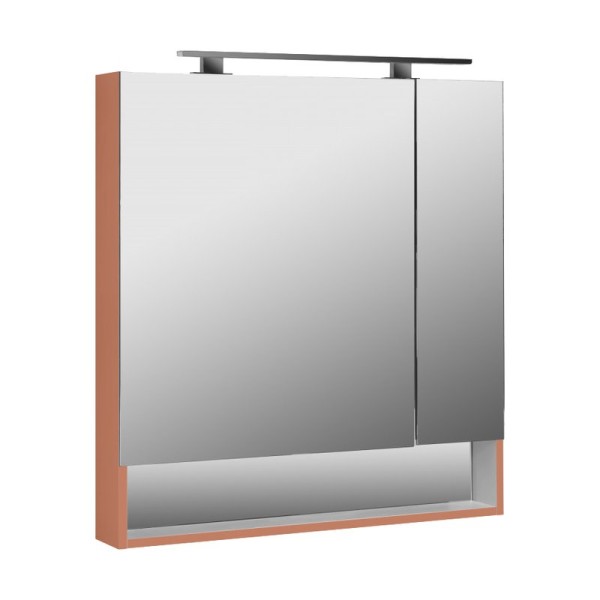 Зеркало-шкаф Roca The Gap Original 80, терракота, с подсветкой