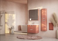 Зеркало-шкаф Roca The Gap Original 80, терракота, с подсветкой