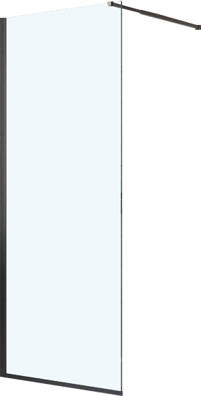Душевая перегородка BelBagno Kraft 70 см, профиль матовый черный, стекло прозрачное