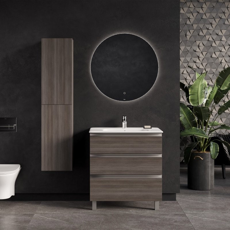 Мебель для ванной комнаты Roca The Gap 80 3 ящика, городской дуб