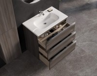 Мебель для ванной комнаты Roca The Gap 80 3 ящика, городской дуб