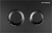 Кнопка смыва для унитаза BETTOSERB Cool 40006467 пластик, цвет матовый черный