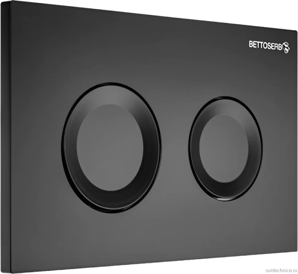 Кнопка смыва для унитаза BETTOSERB Cool 40006467 пластик, цвет матовый черный