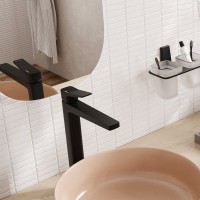 Смеситель для накладной раковины в ванную черный Bever 2403H WasserKRAFT