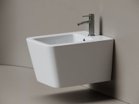 Биде подвесное Ceramicanova Miro, с крепежом для скрытого монтажа, белый, CN11004