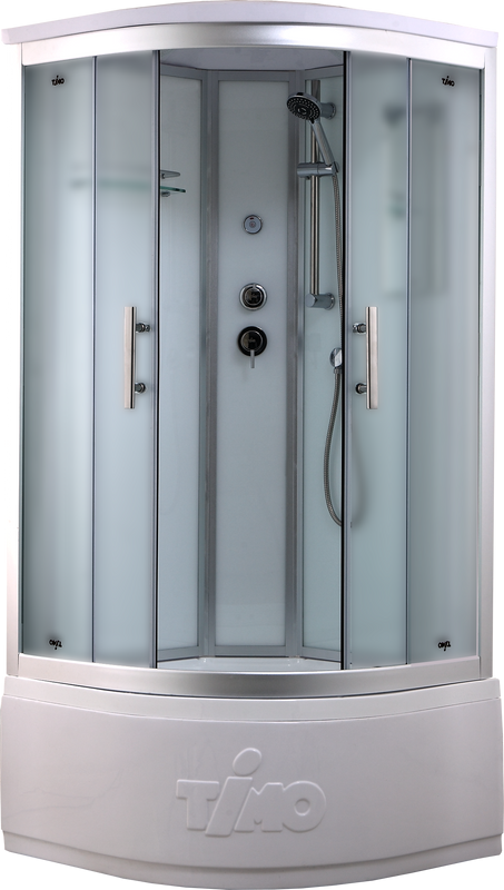Душевая кабина Timo Standart T-6690SF Silver Fabric с высоким поддоном, профиль хром