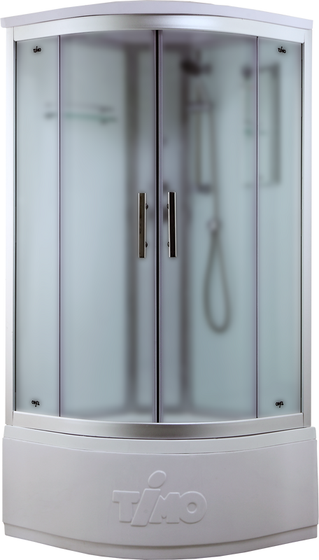 Душевая кабина Timo Standart T-6690SF Silver Fabric с высоким поддоном, профиль хром