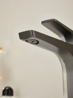 Смеситель для раковины Haiba HB10726-3 оружейная сталь