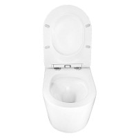 Унитаз подвесной AZARIO Ollin AZ-0513R глянцевый белый