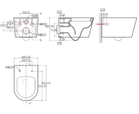 Унитаз подвесной AZARIO Ollin AZ-0513R глянцевый белый Унитаз подвесной AZARIO Ollin AZ-0513R глянцевый белый