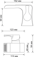 Смеситель для раковины Wasserkraft Berkel 4869 Смеситель для раковины Wasserkraft Berkel 4869