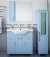 Тумба под раковину Sanflor Глория 85, серая