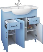 Тумба под раковину Sanflor Глория 85, серая