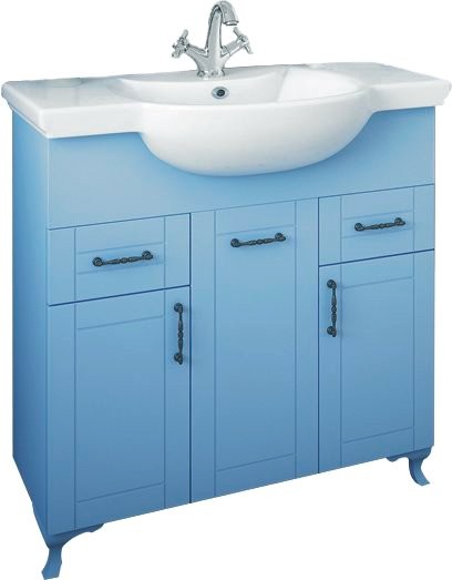 Тумба под раковину Sanflor Глория 85, серая